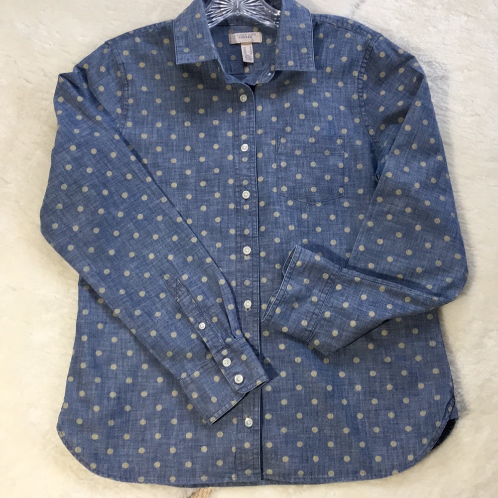 Lands’ End Canvas 1963 button down shirt SIZE S